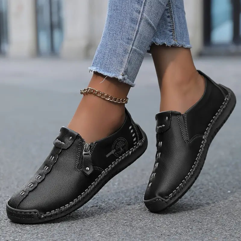 chaussures en cuir confortables et légères pour femmes